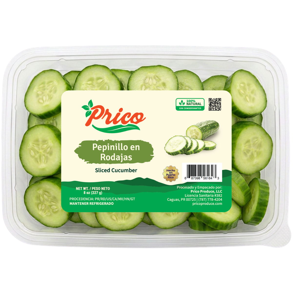 Pepino en Rodajas Prico Produce