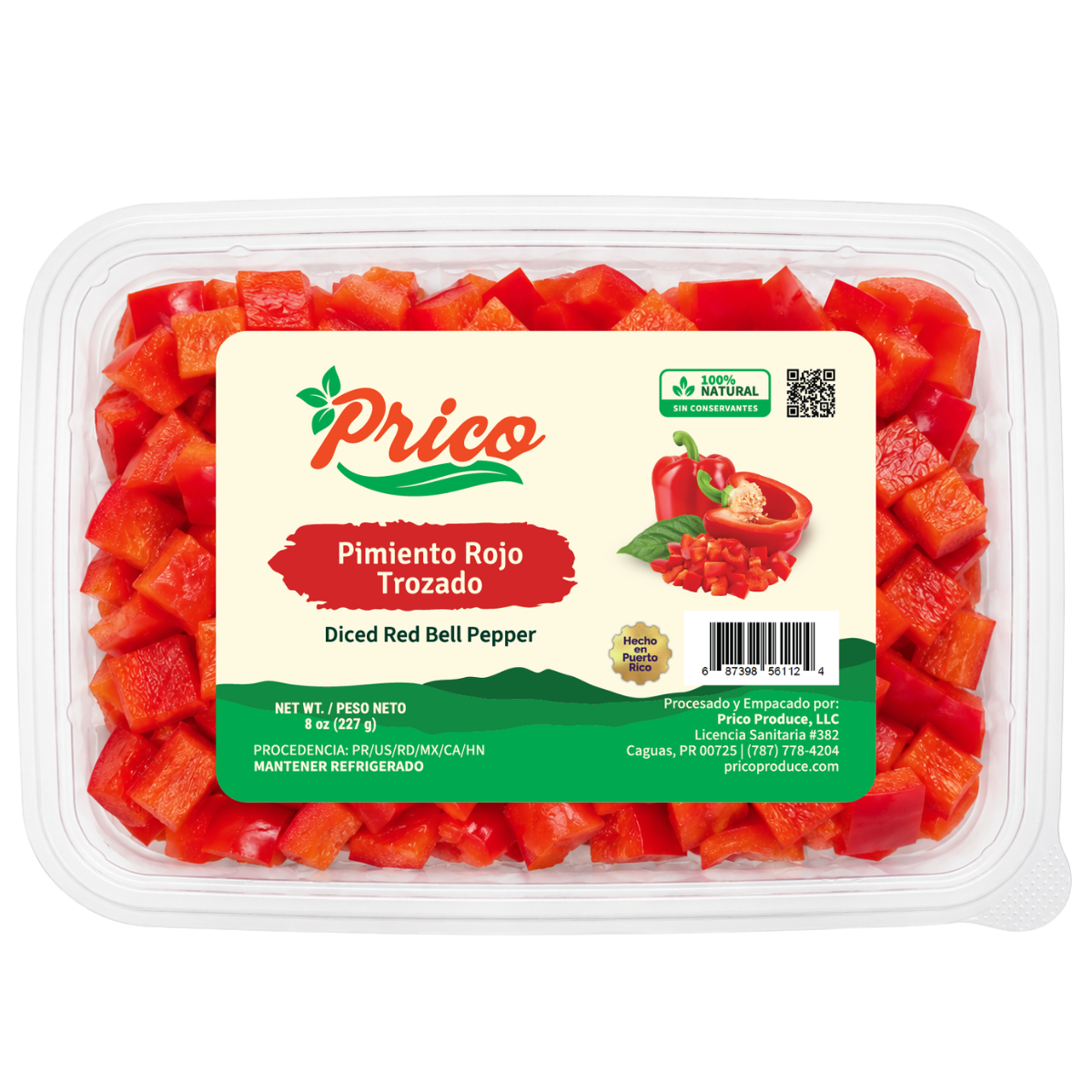 Pimiento Rojo Trozado Prico Produce